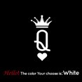 thumbnail image 1 of Motor Helmet Sticker Queen Vinyl Decals For Motorcycle Helmet Decal Decor Royal Q Stickers, 1 of 5