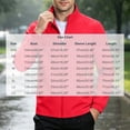 thumbnail image 3 of TRUNZI Water‑Resistant Jackets for Men Zip Up Long Sleeves Stand Collar Lightweight Elastic Cuff Windbreaker Casual Outerwear with Zipper Pockets,Red,Size XS, 3 of 9