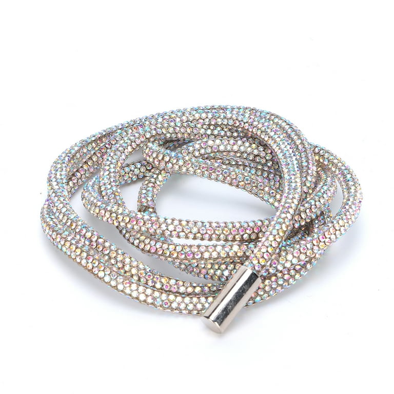 Rhinestone Hoodie String, Rhinestone Rope Flexibility To DIY 0.2in Width  Solid Durable For Shoelaces For Belts For Hair Ties 