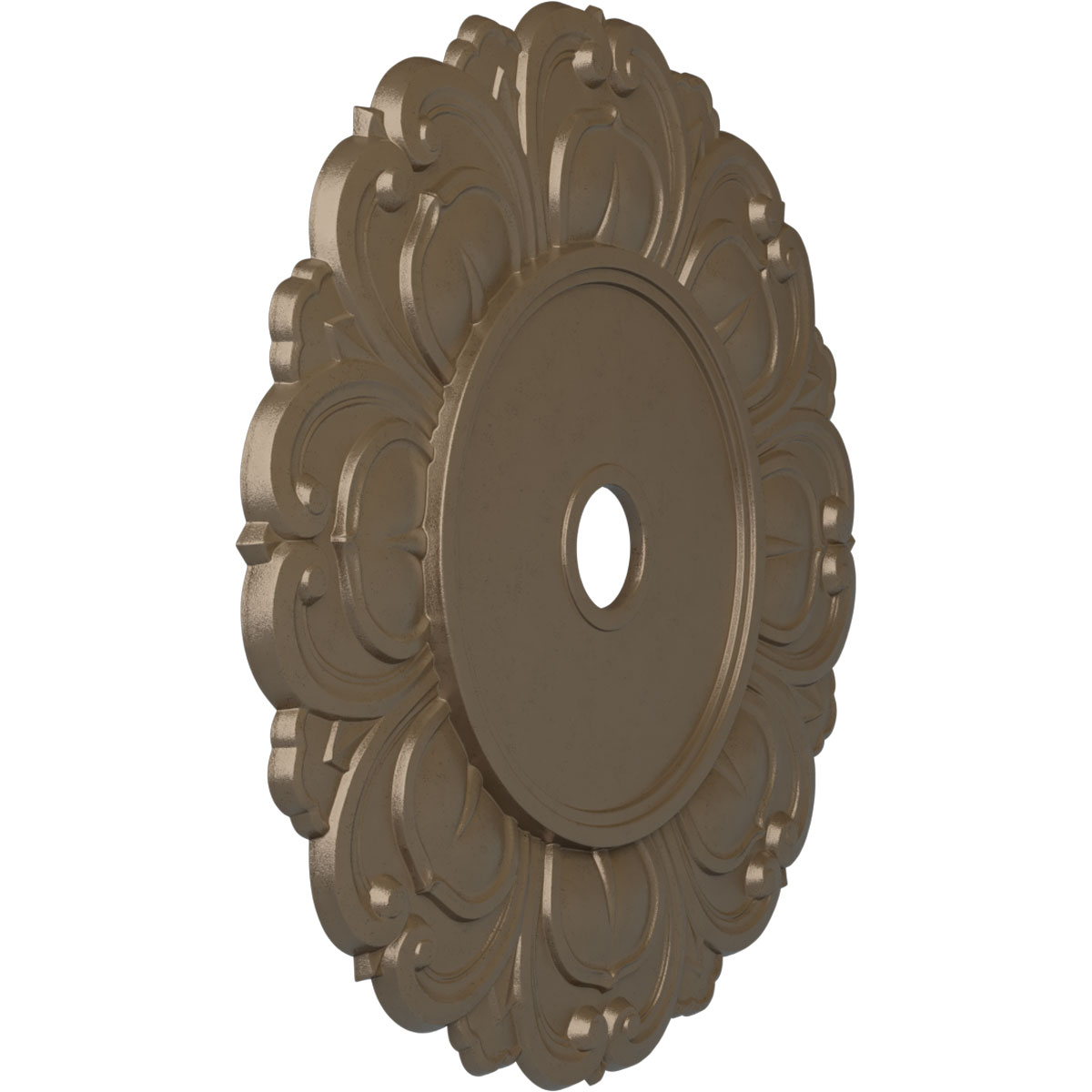 32 1/4"OD x 3 5/8"ID x 1 1/8"P Angel Ceiling Medallion (Fits Canopies up to 15 3/4"), Hand-Painted Warm Silver - image 2 of 5