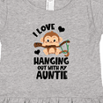 thumbnail image 4 of Inktastic Monkey I Love Hanging out with My Auntie Girls Toddler Dress, 4 of 5