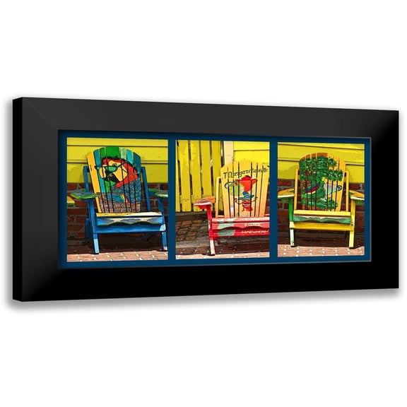 Mack 14x9 Black Modern Framed Museum Art Print Titled - Its Five OClock Somewhere