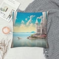 thumbnail image 2 of Chilfamy Magic Realism Pillow Covers for Couch Sofa Indoor Outdoor Throw Pillow Cover Short Plush Square Design 1PC 20x20in, 2 of 5