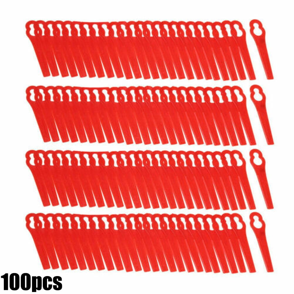 100Pcs Plastic Cutting Blades 83Mm Cordless Grass Strimmer Trimmer Pa6