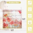 thumbnail image 2 of 3 PCS Watercolor Poppies Butterflies Baby Muslin Washcloths, Music Score Soft Absorbent Face Towel Burp Cloths Cotton Bath Wipes Infant Wash Cloth for Newborn Boys Girls, 2 of 7
