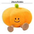 thumbnail image 3 of Orange L Large Halloween Pumpkin Plush Toy Cute Decorative Doll Holiday Ornament For Home Party Desktop Fun Gift Festive Accessory Comfort, 3 of 7