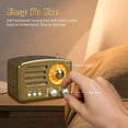 thumbnail image 3 of Radio de transistores PRUNUS J-160 Retro - Batería AM FM SW, color dorado, 3 of 7