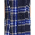 thumbnail image 4 of Jason Maxwell Women's Teddy Plaid Full Zip Vest with Drawstring Waist, Size S-XL, 4 of 5