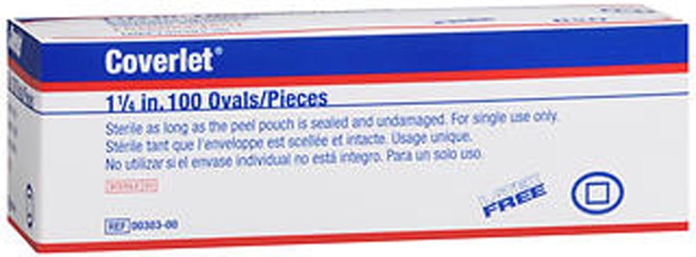 Coverlet Spot Oval Adhesive Bandage, 100 Count