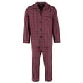 thumbnail image 1 of Hanes Men's Big & Tall Broadcloth Long Sleeve Pajama Set, 4XL, Red, 1 of 3