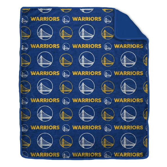 Pegasus Golden State Warriors Tonal Wordmark 60" x 70" Faux Fur Blanket