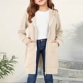 thumbnail image 2 of Mercatoo Zip Up Long 𝗛oodie for Girls Double Zipper Fleece Jacket Tuni𝗰 Sweatshirts Fall Winter Fashion Clothes with Pockets, 2 of 7