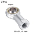thumbnail image 3 of Roulements d'Extrémité de Tige Uxcell Auto-Lubrifiés, Filetage Femelle Main Gauche 14 mm, 3 of 6