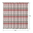 thumbnail image 5 of Red and White Christmas Striped Pattern Shower Curtain 72"x72" ,Bathroom Decorative Shower Curtains Set with 12 Hooks,Modern Waterproof Washable Shower Curtain, 5 of 6