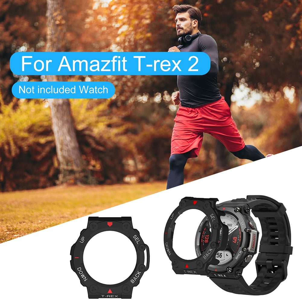 GIOPUEY Pellicola Protettiva per Amazfit T-Rex PRO, [3 Pezzi] Vetro temperato Schermo Protezione Pellicola [Copertura Completa] [Anti-graffio] - Trasparente