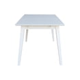 thumbnail image 6 of International Concepts Solid Wood 7-Piece Extension Dining Set, Classic White 60" Butterfly Leaf Table and 6 Matching Mission Chairs, 6 of 6
