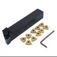 thumbnail image 3 of MYG MWLNR2525M08 25mm Lathe Turning Tool Holder+10pcs WNMG080404 Carbide Inserts, 3 of 8