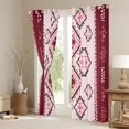 thumbnail image 3 of Castle Fairy Boys Girls Tribal Aztec Blackout Curtains Set of 2 (52x84 Each),Black Pink Window Curtains,Bohemian Theme Curtains and Drapes,Super Cozy Room Decor, 3 of 6