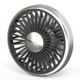 thumbnail image 4 of Ventilador de ventilación para automóvil con 3 velocidades y alimentación por USB con luz LED para vehículos SUV y camiones, dorado, 4 of 5