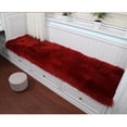 thumbnail image 2 of Alfombra De Oveja Artificial Cojín De Asiento Casero De Ventana De Flotador Mullido Vino rojo Macarena Alfombra de piel de oveja artificial, 2 of 8