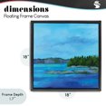 thumbnail image 4 of Stupell Industries Rustic Lodge Tranquil Blue Cove Black Floating Frame Canvas Art, 18 x 18, by Lynn Ericson Fine Art, 4 of 8