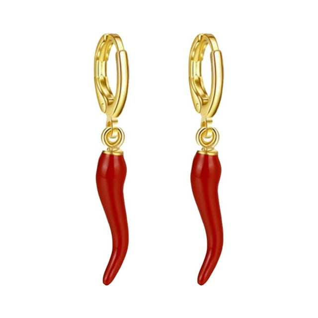 WILLBEST Fashionable Stainless Steel Small Pepper Earrings Hoop Design Versatile Ladies Jewelry Exquisite Detail Lightweight Comfortable Wear