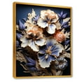 thumbnail image 2 of Designart "Gilded Petals: Irises With A Touch Of Luxury" Irises Floater Framed Wall Decor, 2 of 5