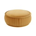 thumbnail image 2 of TOV Furniture Rylee Sunset Orange Velours Rond Pouf, 2 of 5
