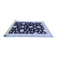 thumbnail image 2 of Ahgly Company Machine Washable Indoor Rectangle Oriental Blue Traditional Area Rugs, 2' x 3', 2 of 4