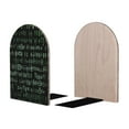 thumbnail image 2 of Lsque Hieroglyphic Symbols Printed Wood Bookends,Non-Skid Bookend for Shelves,Heavy Duty Support Bookends,Non-Slip Foam Pads for Office, Home, and Library,1 Pair, 2 of 8