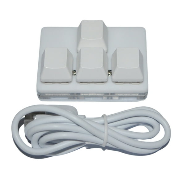 WINDLAND Mechanical Keyboard 4 Key Gaming Keyboard Fully Programmable Keypad for PC