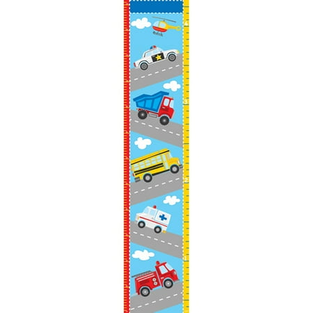 Infant Wood Growth Chart - WallPops Transportation Growth Chart Decal