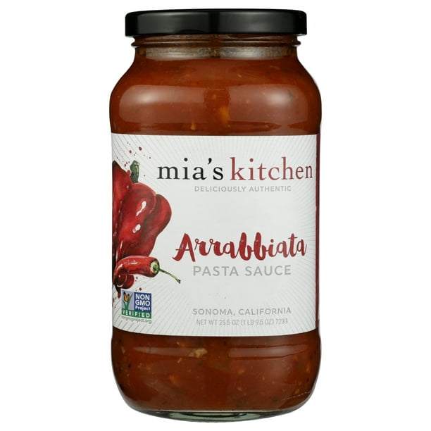 Mia S Kitchen S Authentic Pasta Sauce With Arrabiata Peppers 25 5 Oz Walmart Com