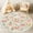Color 1, variant on Washable Non Slip 6ft Round Rug, Pastel Bow Star Striped Circle Area Rugs with Tassels Carpet for Nursery Bedroom Living Room Playroom Tent Rug Tent Castle