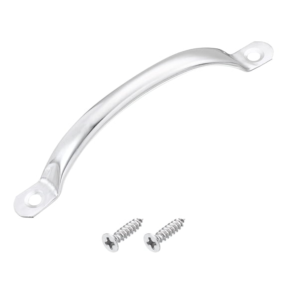 Stainless Steel Door Pull Handles, 1Pack 120mm/4.72" Long Door Handle with Screws