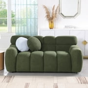 64.96 length ,35.83" deepth ,human body structure for USA people, marshmallow sofa,boucle sofa ,2 seater,