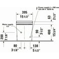 thumbnail image 4 of Duravit 622000011001300 Sensowash U 0.8 / 1.28 Gpf Dual Flush Elongated Toilet - White, 4 of 5