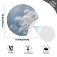 thumbnail image 2 of Ryvnso Snowflake in Winter Round Plate Mats Dining Table Placemat Set of 4 for Holiday Decoration, 2 of 7