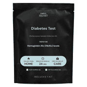 Simple HealthKit At-Home Diabetes Sample Collection Kit for Hemoglobin A1c (HbA1c) Levels, Pouch