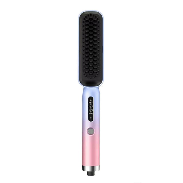 Hair Straightening Comb Volume Straight Hair Straightening Curling 2 in 1 Multi Function Device Hair Straightening Comb