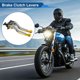 thumbnail image 2 of Palancas de freno y embrague cortas y largas únicas para Honda Rebel/CMX 500/300, palanca de freno ajustable de manillar de motocicleta de aleación de aluminio con mango de titanio y extremo dorado, 2 of 7