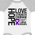 thumbnail image 4 of Inktastic Lupus Hope Love Strength 2 Boys or Girls Baby Bodysuit, 4 of 5