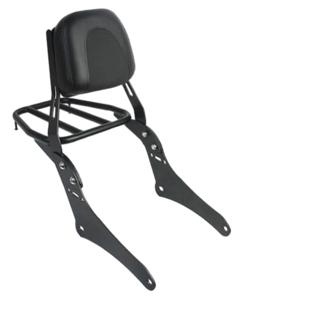 Reemplazo del asiento del trasero desmontable de la barra Sissy de la motocicleta almohadilla trasera del respaldo ensamblada del