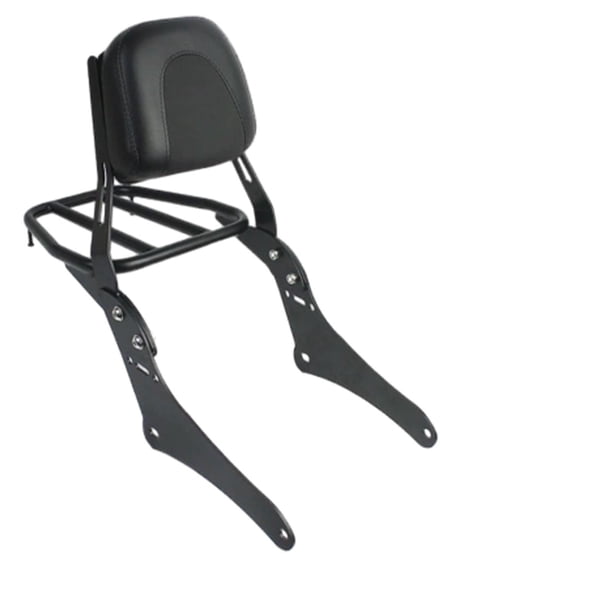 Respaldo de barra Sissy para motocicleta, respaldo de barra Sissy desmontable, con portaequipajes, respaldo para y portaequipajes, para cm500