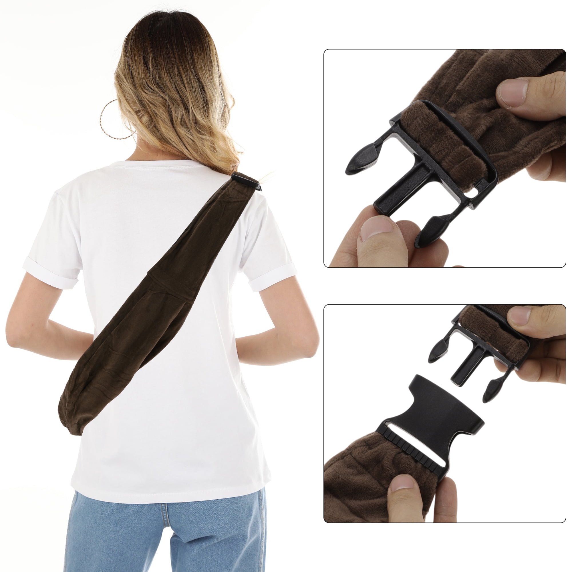 Unique Bargains Flannel Pet Sling Carrier Adjustable Pet Sling for Small Dogs and Cats