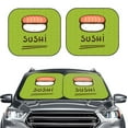 thumbnail image 2 of Haiem Fresh Sushi Car Windshield Sun Shade (2 Pieces) Foldable Windshield Sun Shade Car Accessories for Truck SUV Pickup-Medium, 2 of 7