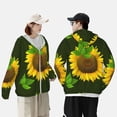 thumbnail image 4 of Kdxio Sunflower Print Women Men Sun Protection UPF 50+ Jackets Zip Up Long Sleeve Hoodie Hiking Lightweight with Pockets, 4 of 7