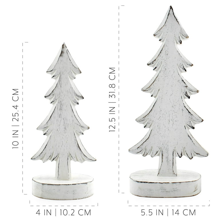 Natural Wooden Christmas Trees, wooden tree decor 7/ 10 cm Heigh.