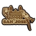 thumbnail image 1 of Wood Engraved San Jose Fridge Magnet Souvenir Gift, 1 of 1