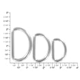 thumbnail image 4 of C5300 Nickel Plate, Short D-Ring, Solid Brass-LL, Multiple Sizes, 4 of 10